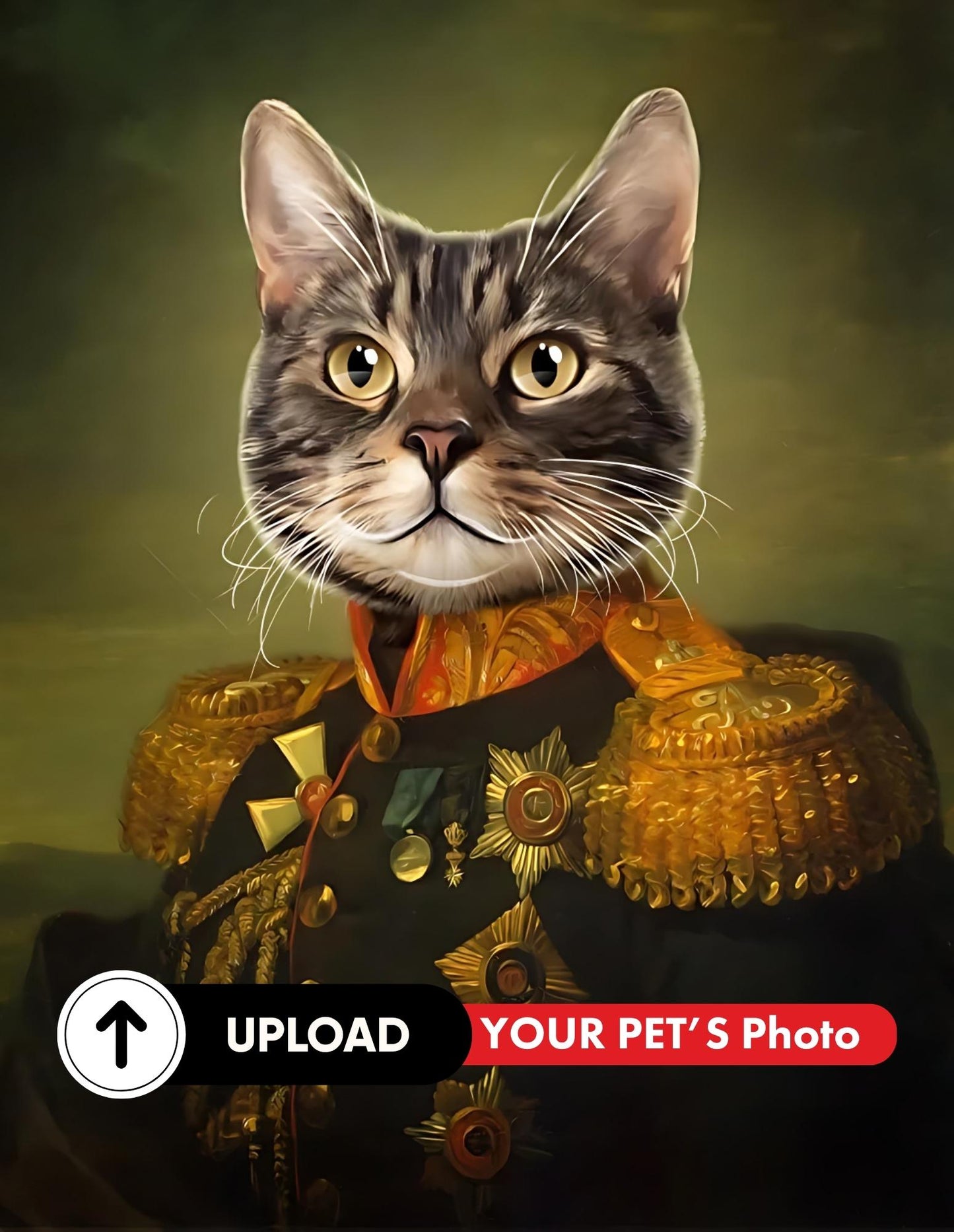 Masterpiece Meow-ker - Customized Pet Portrait (Digital) - Gifts for Pet Lovers