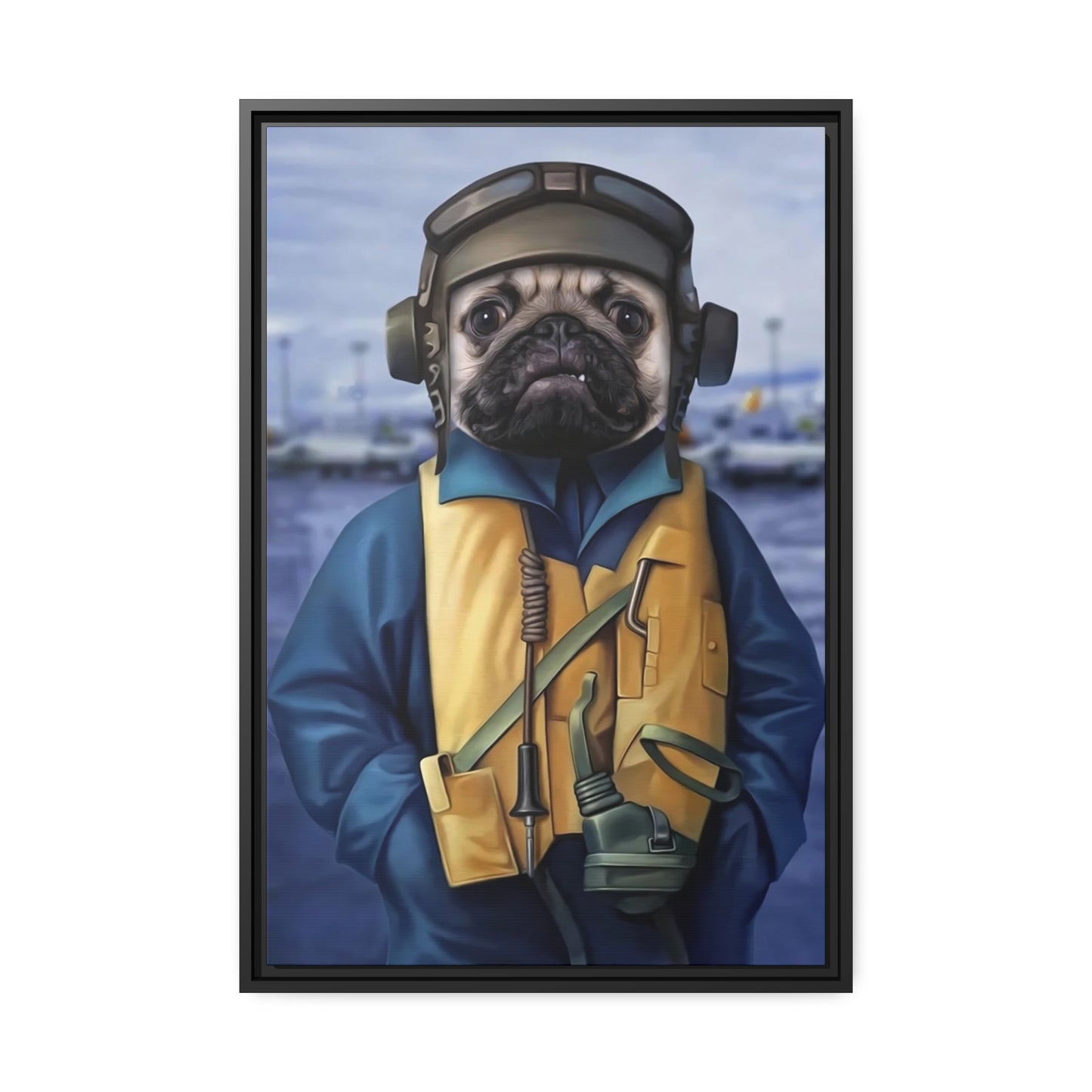 The Paw-ductivity Pooch - Customized Pet Portrait