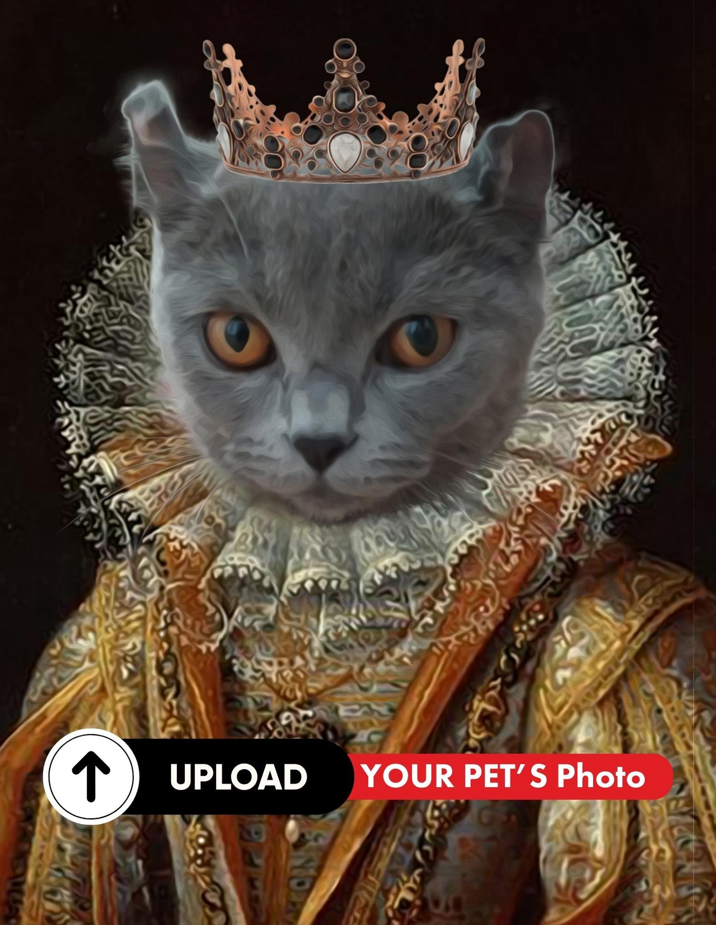 Pawsitively Purrfect - Customized Pet Portrait (Digital) - Gifts for Pet Lovers