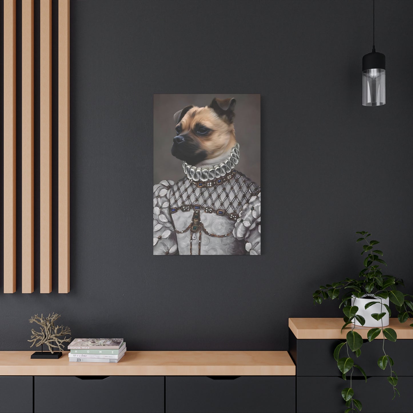 The Whisker-taker - Customized Pet Portrait Canvas
