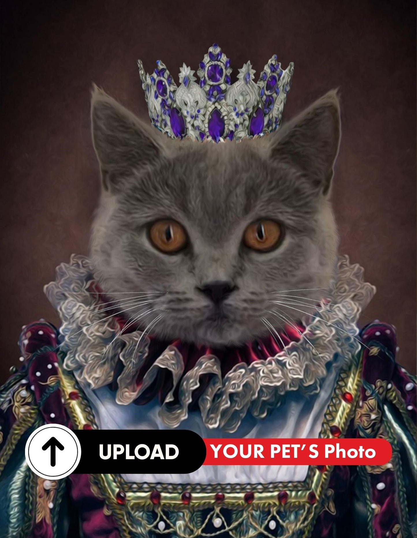 Barking Beauty - Customized Pet Portrait (Digital) - Gifts for Pet Lovers