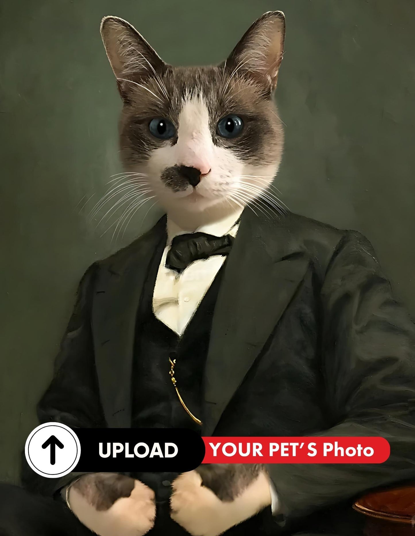 Paws-itively Pawsome Painter - Customized Pet Portrait (Digital) - Gifts for Pet Lovers