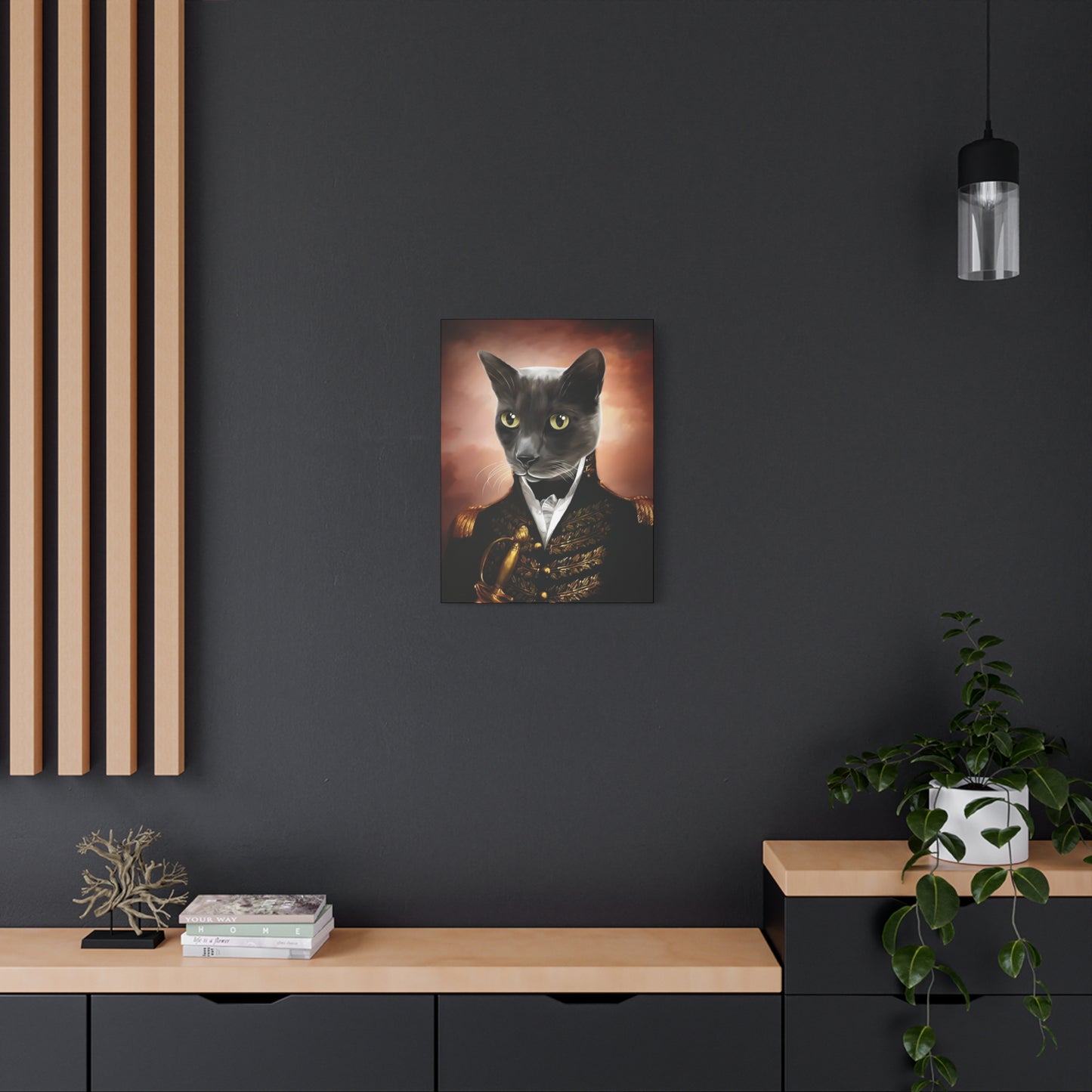Purrfectly Posed - Customized Pet Portrait Canvas