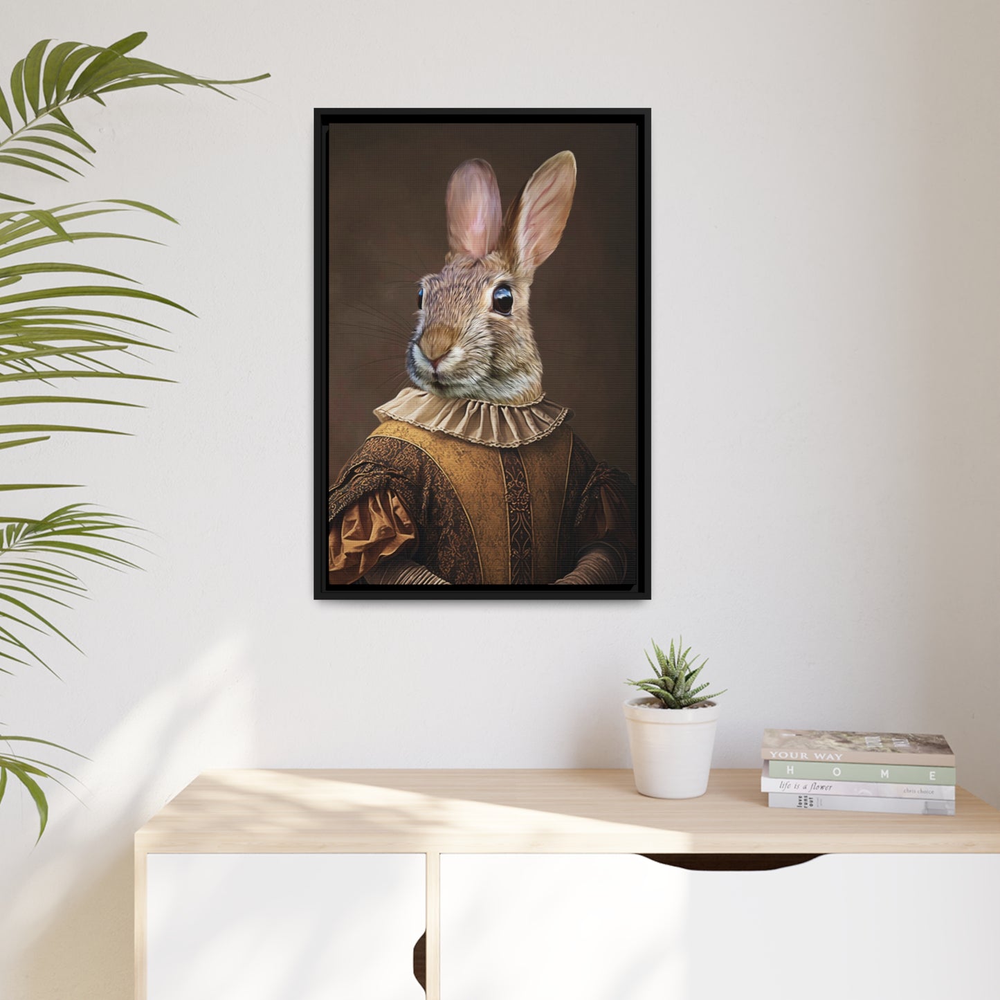 Sir Barks a Lot - Customized Pet Portrait with Framed Canvas