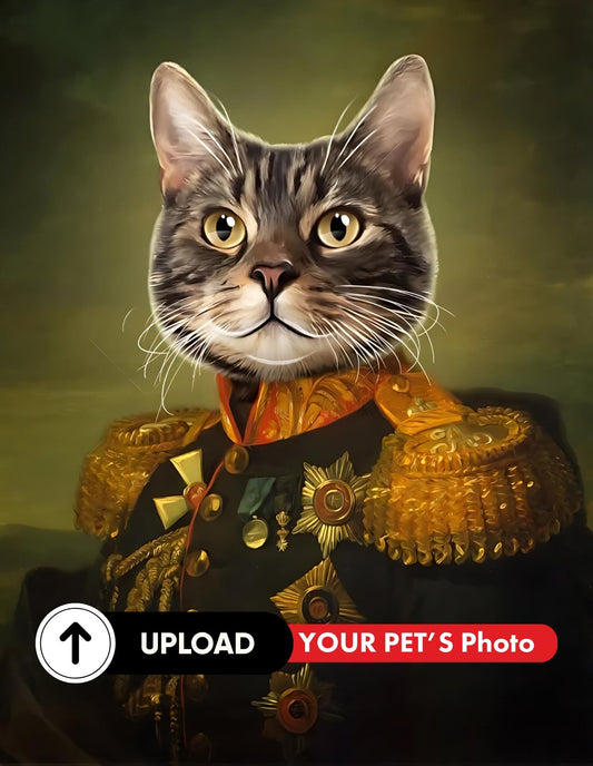 Masterpiece Meow-ker - Customized Pet Portrait  (Digital)  - Gifts for Pet Lovers