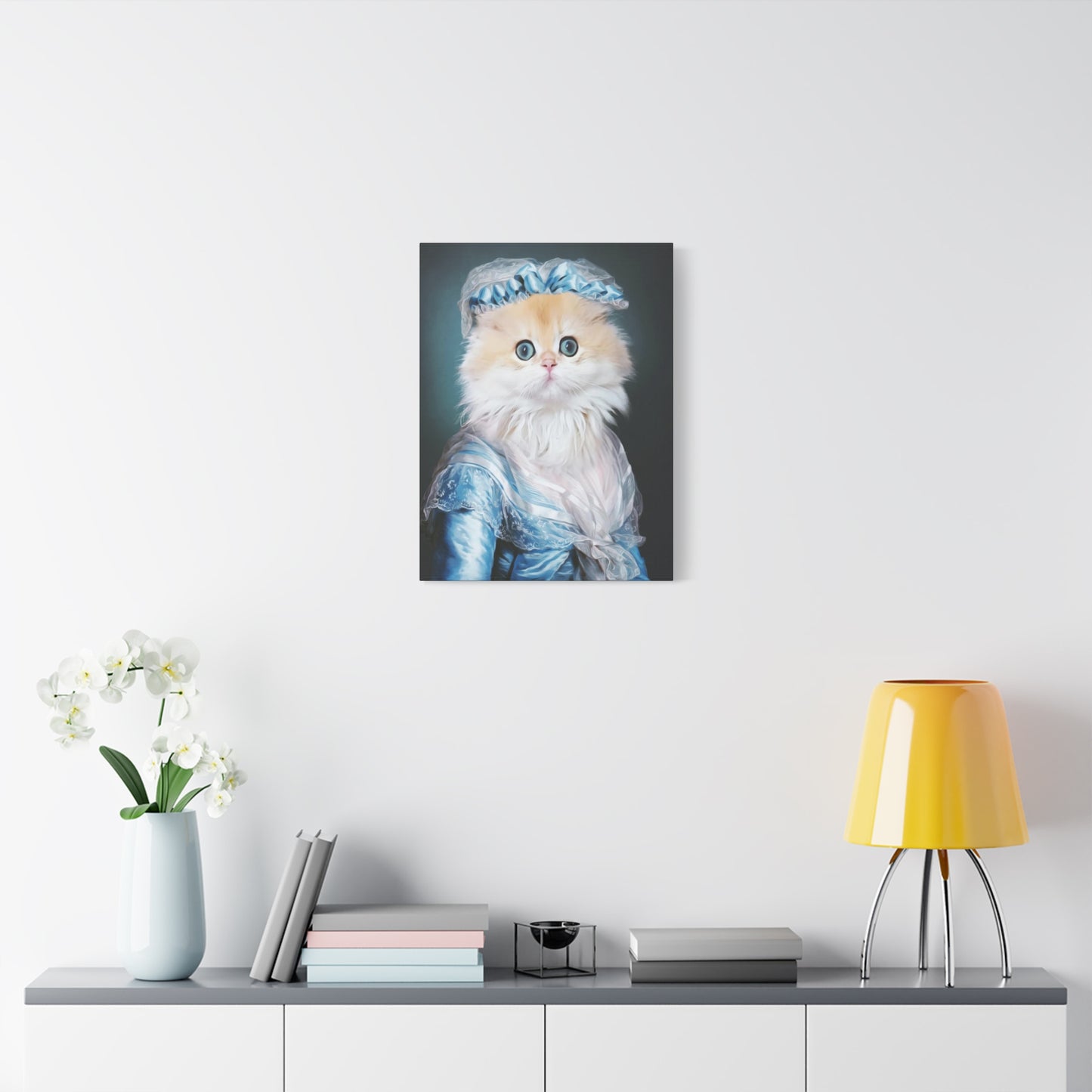 Mew-sical Maestro - Customized Pet Portrait Canvas