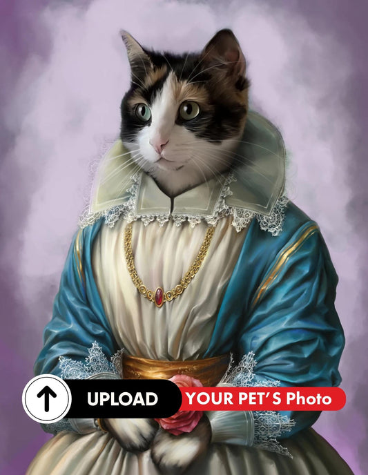 Whisker Wizard  - Customized Pet Portrait  (Digital)  - Gifts for Pet Lovers