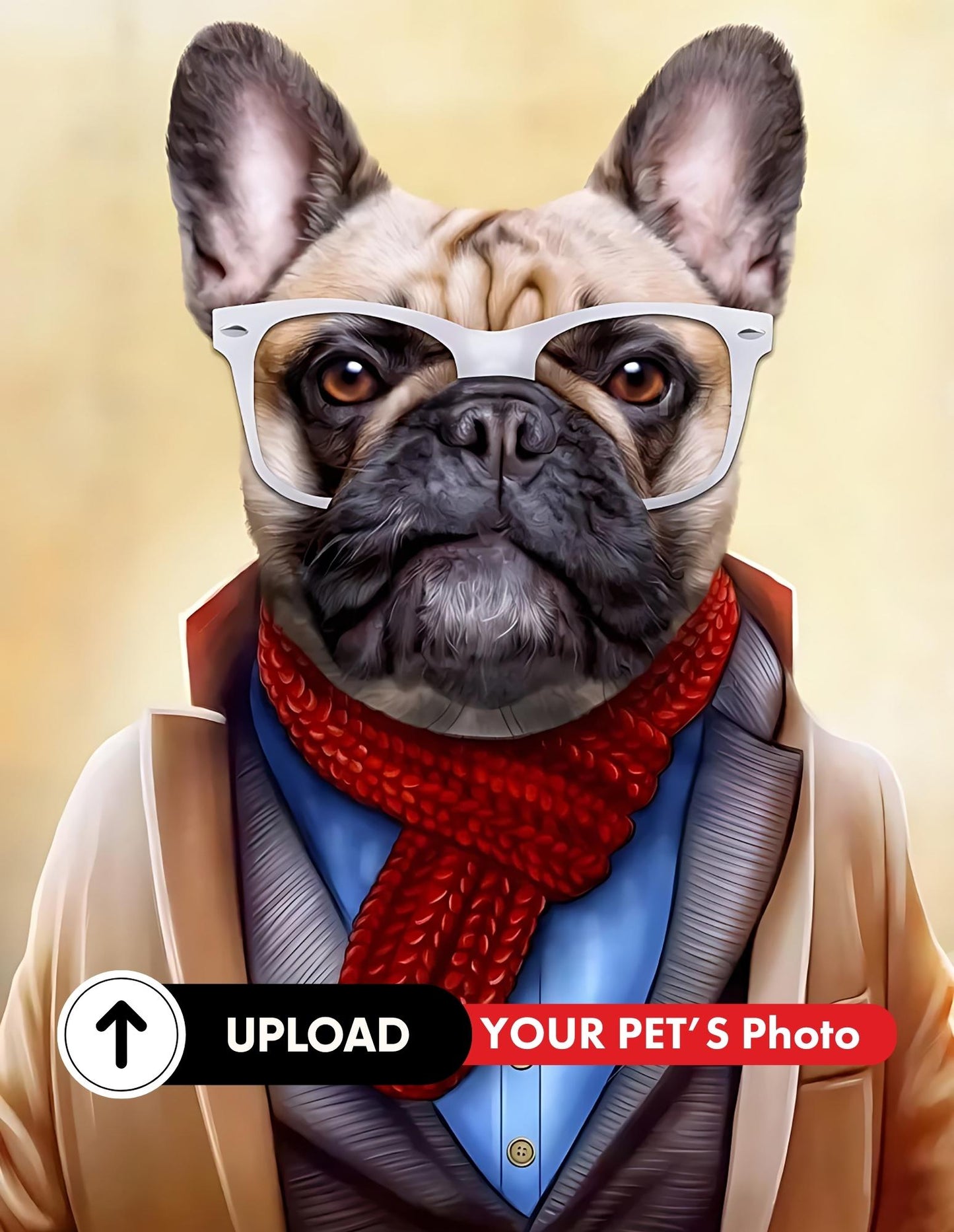 The Barkitect - Customized Pet Portrait  (Digital)  - Gifts for Pet Lovers