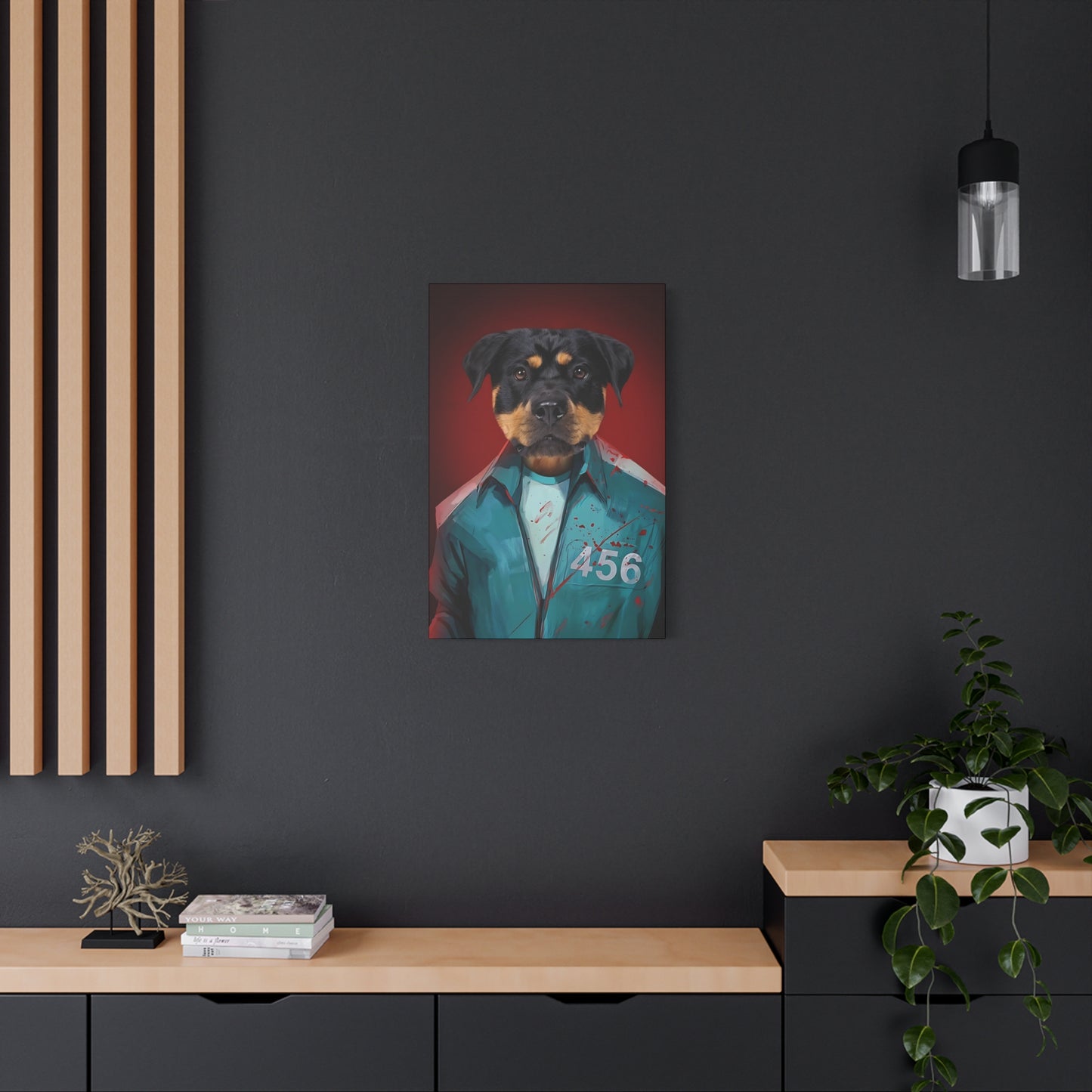 The Cat-astrophe Connoisseur - Customized Pet Portrait Canvas