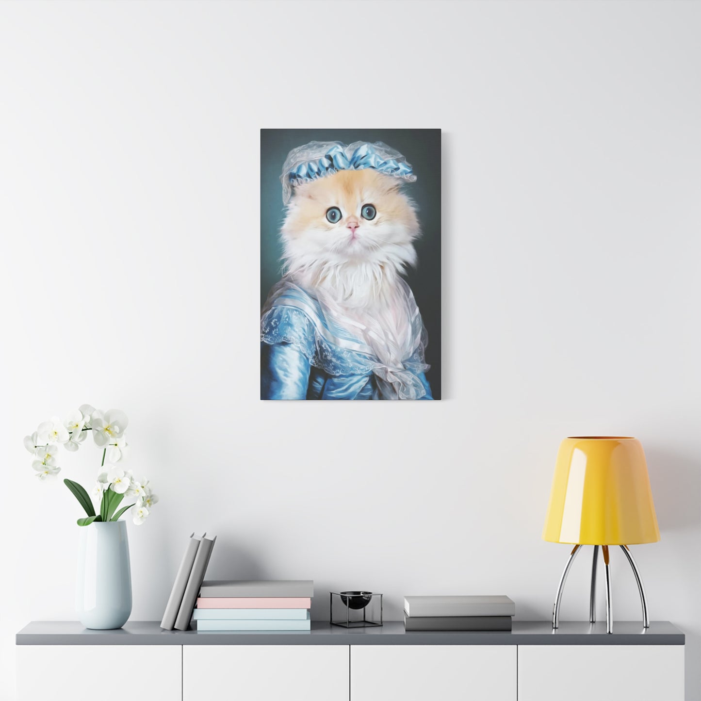 Mew-sical Maestro - Customized Pet Portrait Canvas